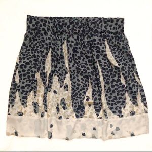 CAbi Bella Leopard Print Skirt with Pockets